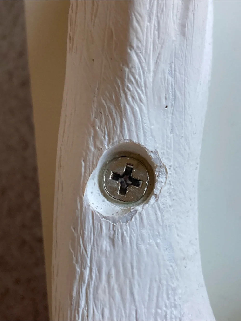 West Elm white antler shelves